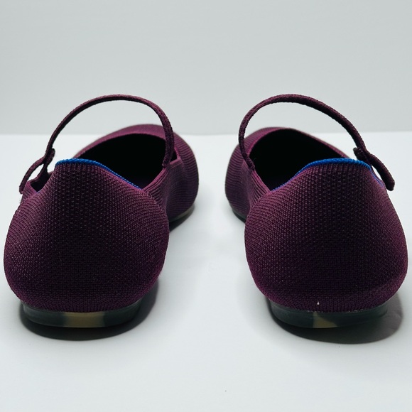 Rothy’s The Square Mary Jane Plum Purple Flats Shoes Size 9.5 - Picture 8 of 16